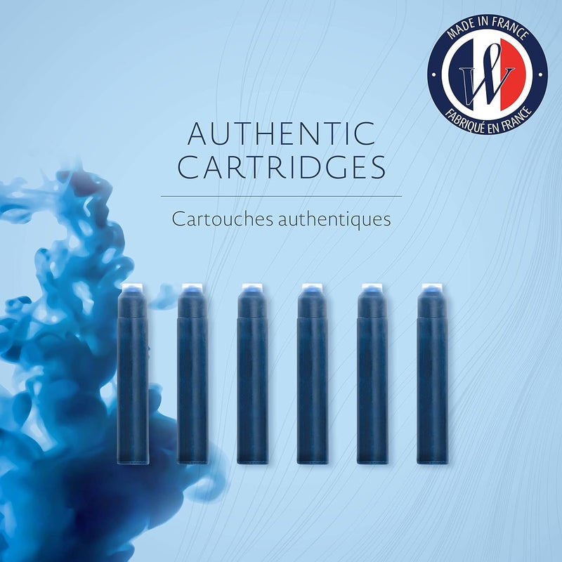 Waterman Fountain Pen Refill Ink Cartridges - Serenity Blue - 36 Count - Image 2